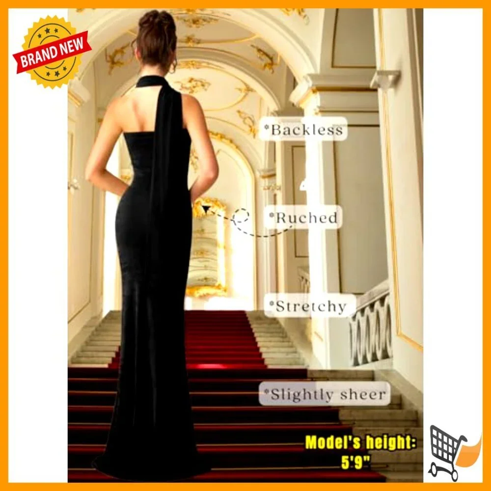 Strapless Long Formal Dress with Scarf, Elegant Cocktail Wedding Guest Outfit